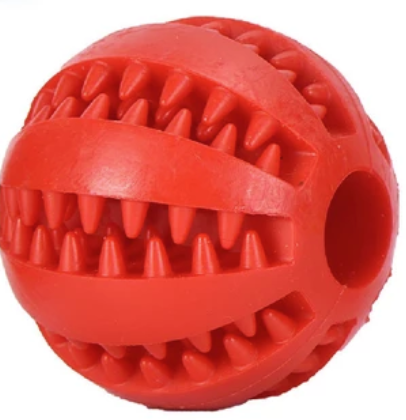 2-in-1 Dog Treat Ball & Teeth Cleaner - Interactive Treat Dispenser Toy for Dental Health Pet&Paw