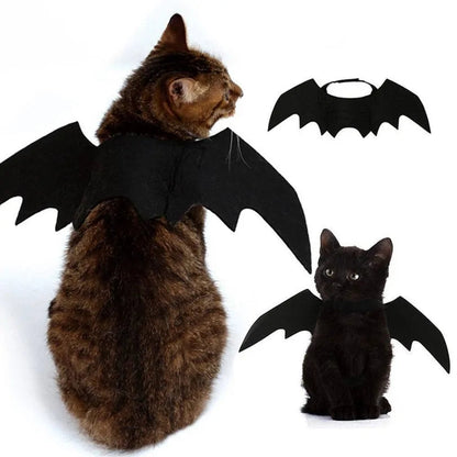 Transform Your pet into a Nocturnal Legend!  Halloween Pet Costume Small Pet Cat Bat Wings Pet&Paw