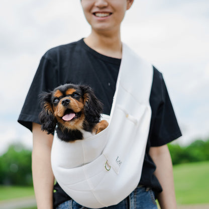 Stylish & Safe Pet Sling Carrier - Perfect for Small Dogs Up to 15lbs Pet&Paw