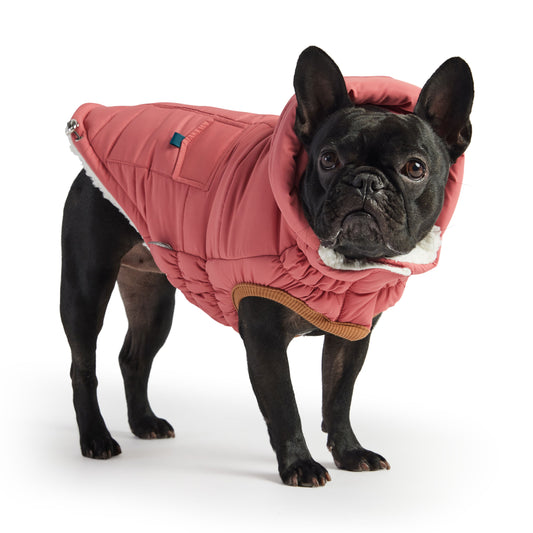 Dog Winter Coat | Patented Easy-Fit Design | Sherpa Lined Pet Puffer Jacket Pet&Paw