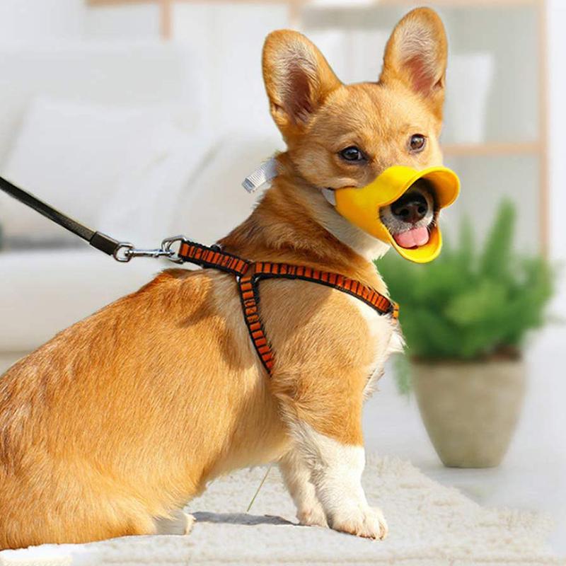 Cute Duck Bill Dog Muzzle | Anti-Biting Training Muzzle | Adjustable Pet Safety Mask | Kawaii Pet Accessory Pet&Paw