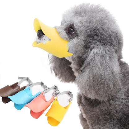 Cute Duck Bill Dog Muzzle | Anti-Biting Training Muzzle | Adjustable Pet Safety Mask | Kawaii Pet Accessory Pet&Paw