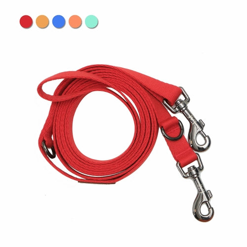 3-in-1 Adjustable Dog Leash | 10ft to 5ft Folding Lead with Superior Lockstitch Technology Pet&Paw