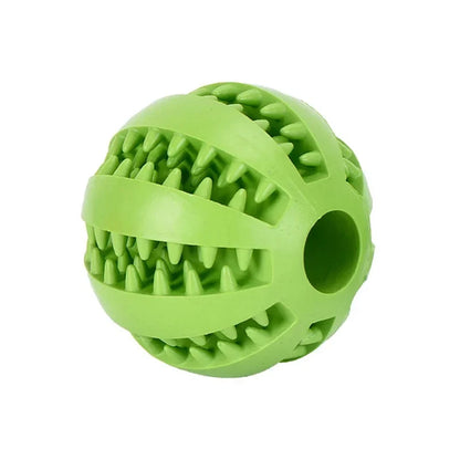 2-in-1 Dog Treat Ball & Teeth Cleaner - Interactive Treat Dispenser Toy for Dental Health Pet&Paw