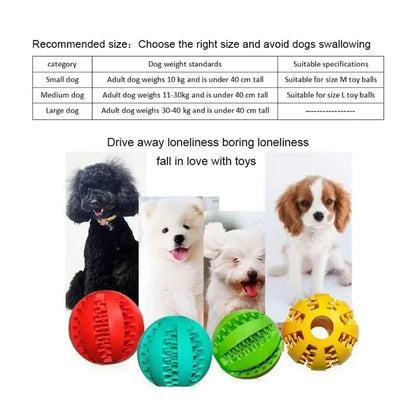 2-in-1 Dog Treat Ball & Teeth Cleaner - Interactive Treat Dispenser Toy for Dental Health Pet&Paw