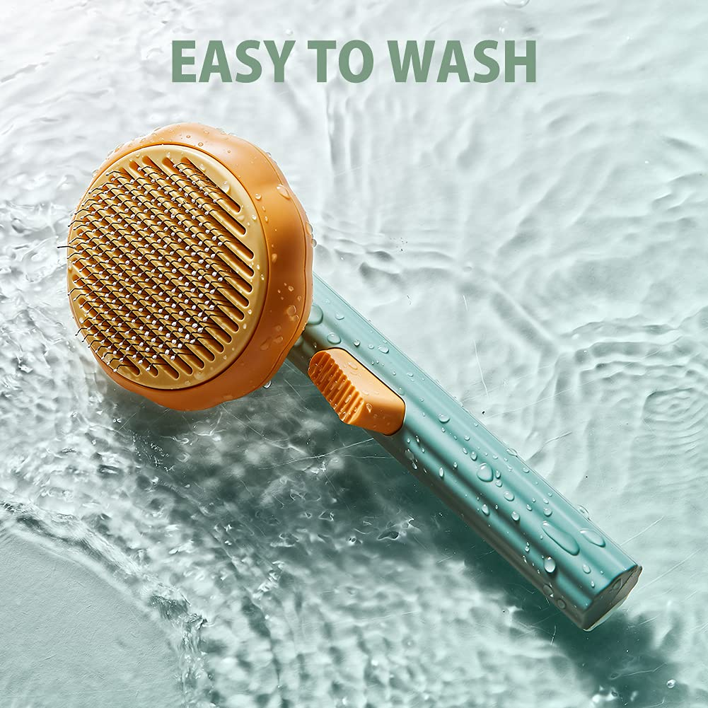 EasyGroom Pro: Self-Cleaning Pet Brush for Painless Dog & Cat Grooming Pet&Paw