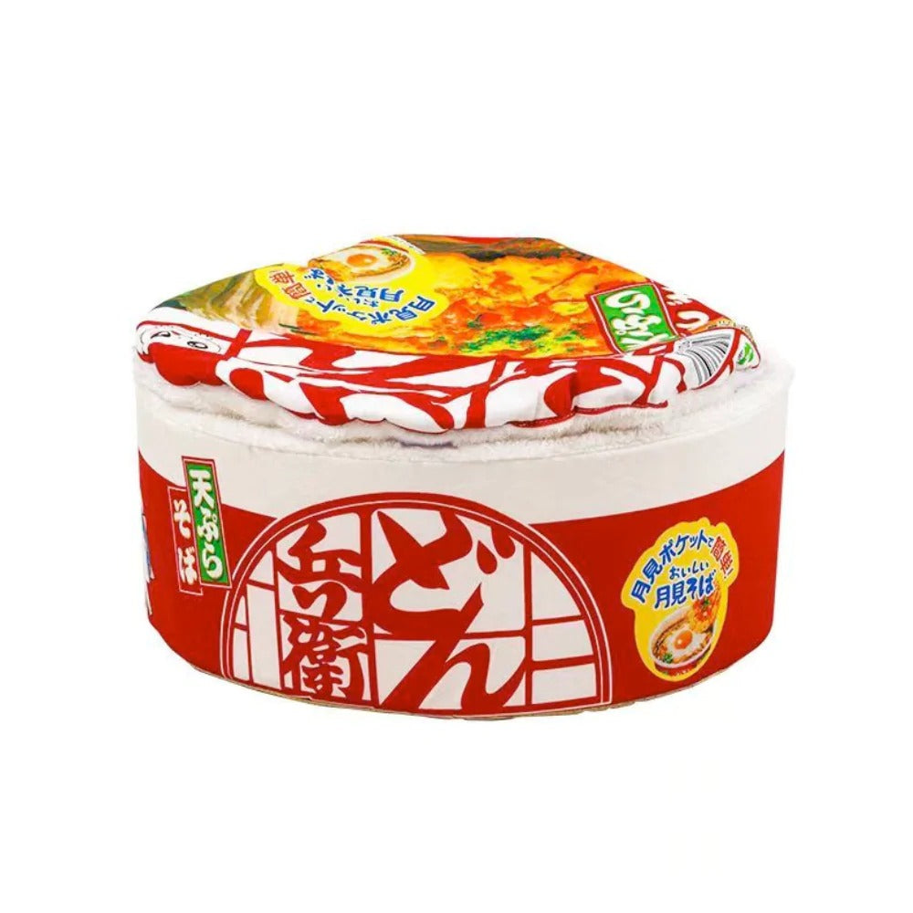 Ramen Bowl Pet Bed - Kawaii Japanese Noodle Cup Pet Bed for Who Love Comfort with a Side of Fun Pet&Paw