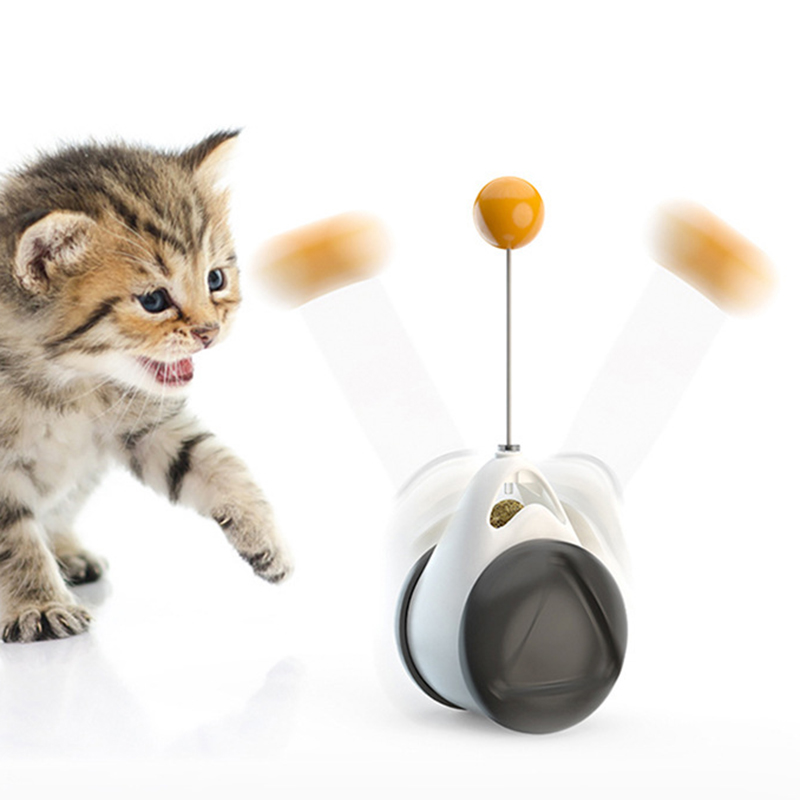 Wobble & Chase: Interactive Self-Balancing Cat Toy Pet&Paw