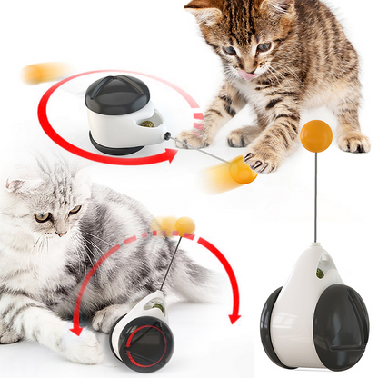 Wobble & Chase: Interactive Self-Balancing Cat Toy Pet&Paw