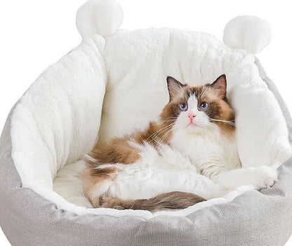 Plush Cuddle Cat bed Sofa - The Ultimate Feline Relaxation Haven Pet&Paw